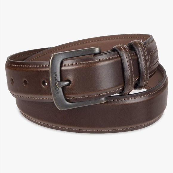 🌸NIP COLUMBIA Leather Belt - size Men’s 50” waist - Picture 4 of 14